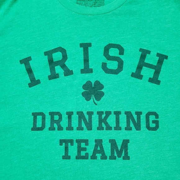Irish Drinking Team T-shirt Unisex Size LARGE Green St. Patricks Day Funny Party - Picture 5 of 8